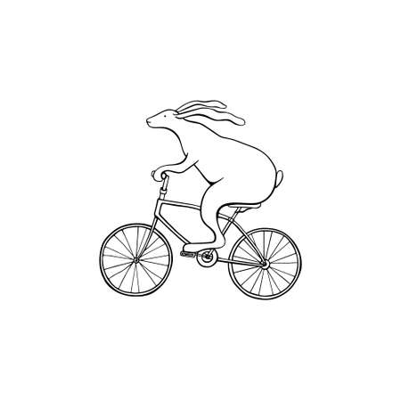 A Vector hand drawn hareのイラスト素材