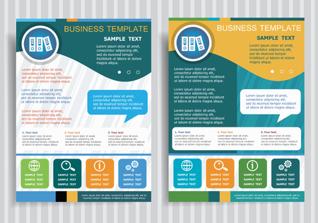 Binders symbol on background for banner, web, site, design. Brochure Flyer design Layout template, size A4.のイラスト素材