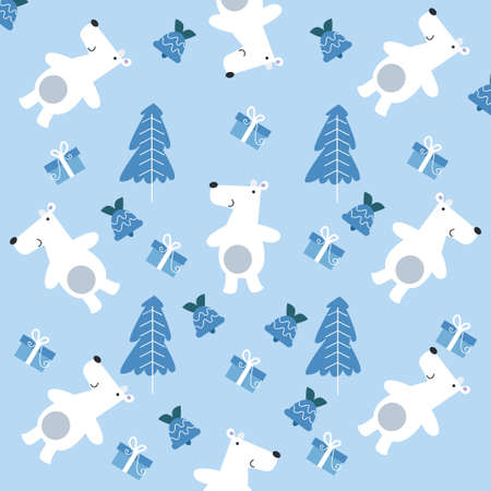 Christmas and New Year pattern vector graphic illustration, perfect for backgrounds, wallpapers and decorationsのイラスト素材