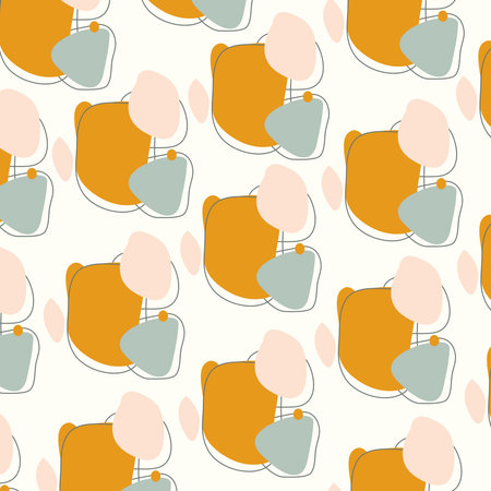 Colored seamless pattern abstract shape graphic illustration perfect for background