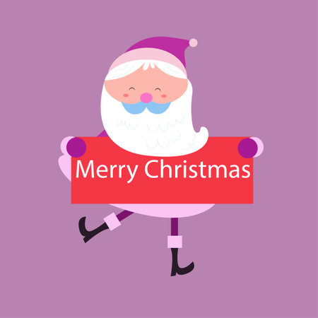 Cute santa claus character collectionのイラスト素材