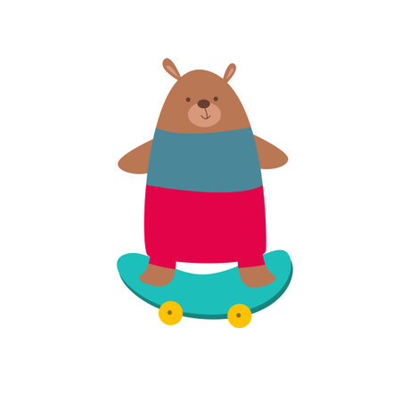 A variety of cute animals doing activities vector illustrationのイラスト素材