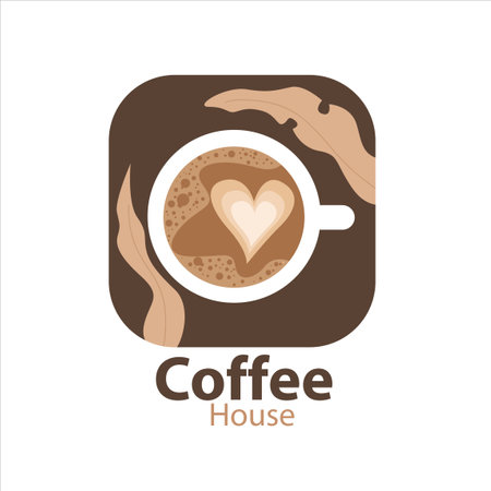 Elegant logo for your coffee shopのイラスト素材