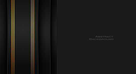 Elegant black premium abstract background with luxury dark geometric elementsのイラスト素材