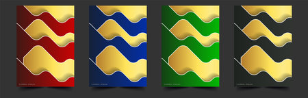 Minimal luxury cover collectionのイラスト素材