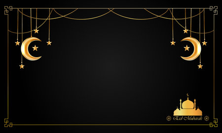 Ramadan kareem. Islamic background design with arabic calligraphy and ornamentのイラスト素材
