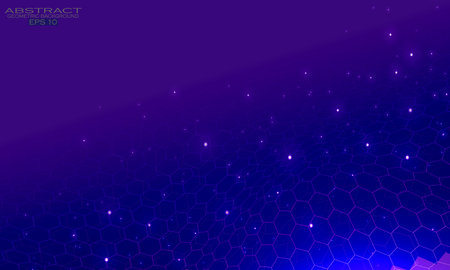 Abstract blue wave circle geometric backgroundのイラスト素材
