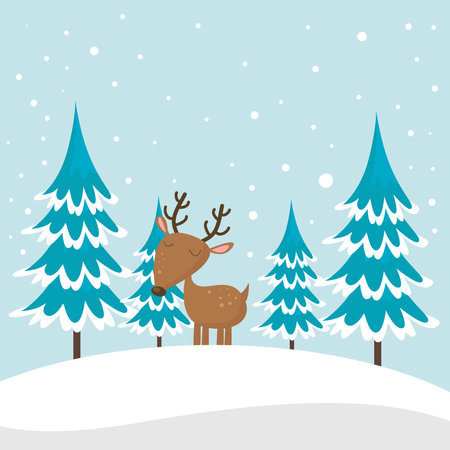 Modern abstract winter background suitable for winter wedding and merry christmas cardのイラスト素材