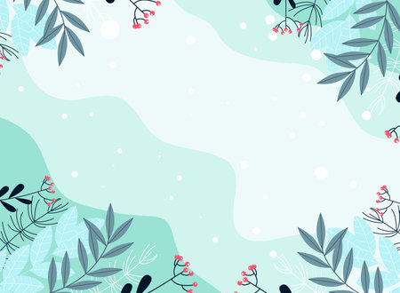 Modern abstract winter background suitable for winter wedding and merry christmas cardのイラスト素材