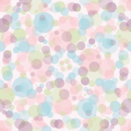 Seamless pattern. Baby background with colorful circles. Paper for scrapbook or background. Vector illustration.The rose background is removedのイラスト素材