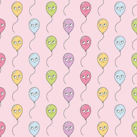 Baby seamless pattern with cute characters. Best Choice for cards, invitations, printing, party packs, blog backgrounds, paper craft, party invitations, digital scrap booking.のイラスト素材