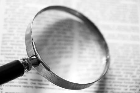 magnifying glassの写真素材