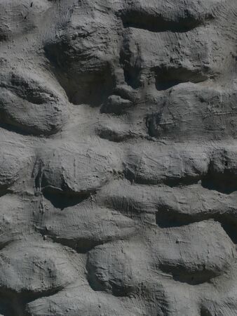 grey stone wallの写真素材