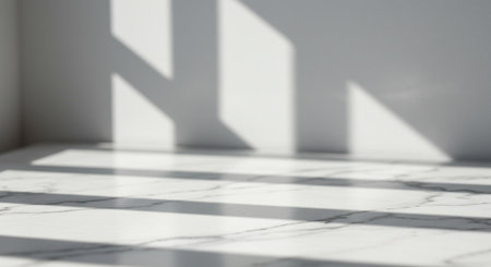 abstract background of light and shadow on the floor, 3d renderの写真素材