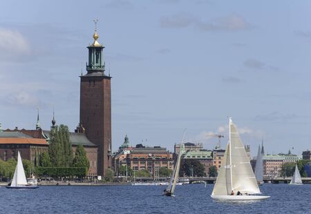 Sailing in Stockholmの写真素材
