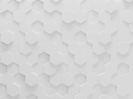 wall background. background texture. wall with textured hexagons. the diamonds on the wall. white...