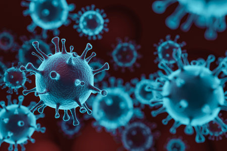 Visualization Of The Covid-19 Virus (Corona)の写真素材