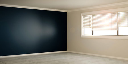 empty interior background. 3d illustration