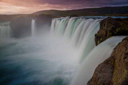 Godafoss waterfall, Icelandの写真素材