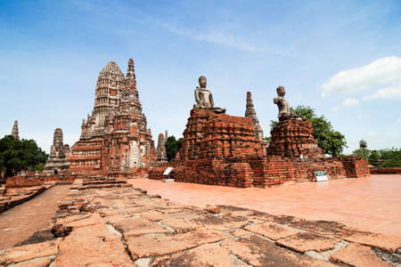 Wat Chaiwatthanaram Buddhist temple in the city of Ayutthaya Historical Park Thailandの写真素材