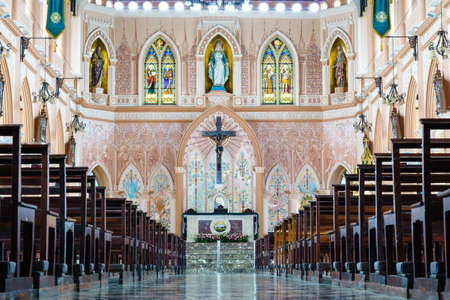 The Roman Catholic Maephra Patisonti Niramon Church at Chanthaburi Province, Thailand.のeditorial素材