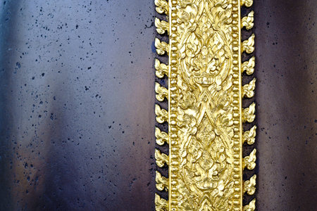 Golden Thai decorative pattern, background