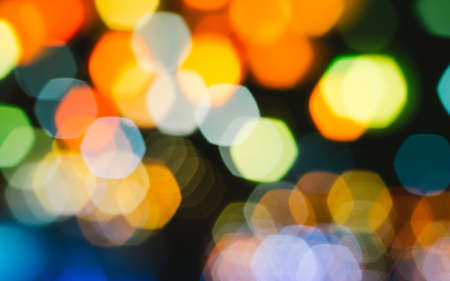 Colorful Blurred Bokeh Defocused Lights Abstract Backgroundの写真素材