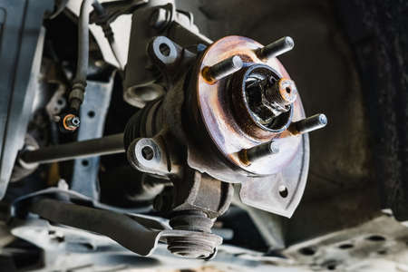 Auto Service, car disc brakes changingの写真素材