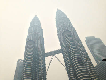 The Petronas Twin Tower at Kuala Lumpurの素材