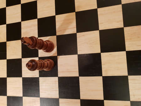 How to play wooden board game chess. Improvisation and Different angles of chess sets, pieces and...