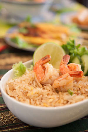  Thai style shrimp fried rice の写真素材