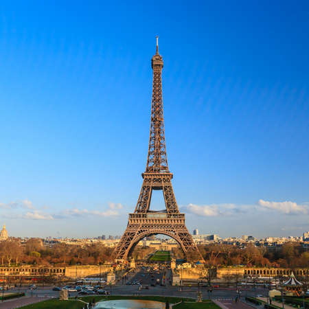 The Eiffel tower in Paris Franceの写真素材