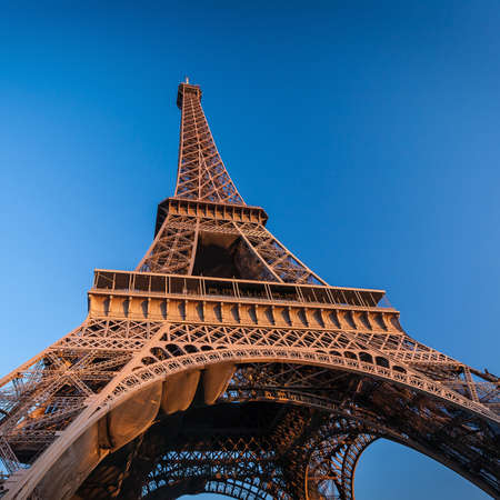The Eiffel tower in Paris Franceの写真素材
