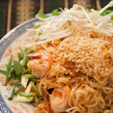Pad-thai, Thai style noodlesの写真素材