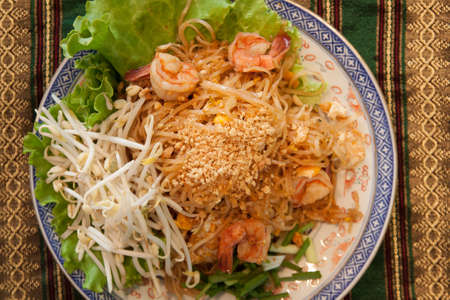 Pad-thai, Thai style noodlesの写真素材