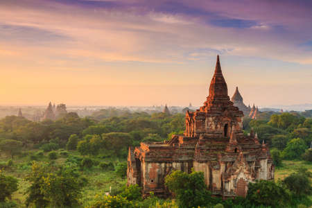 Ancient Temples in Bagan, Myanmarの写真素材