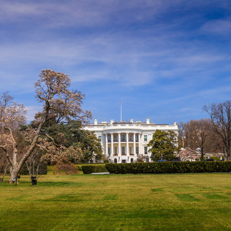 The White House in Washington DC United Statesのeditorial素材
