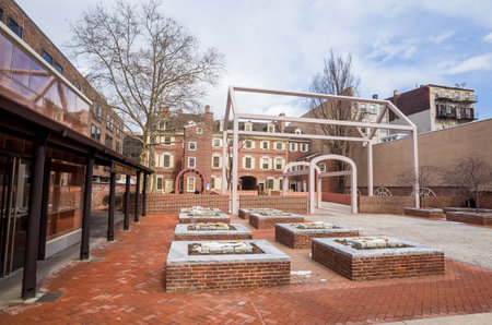 Benjamin Franklin Museum in Philadelphiaのeditorial素材