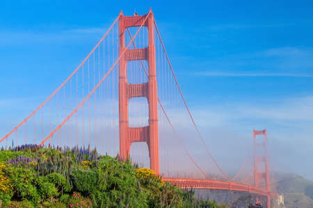 Golden Gate Bridge in San Francisco, California, USAの写真素材