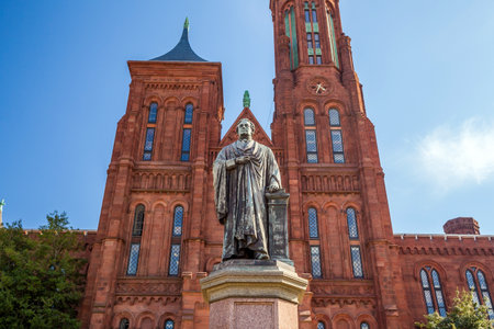 Smithsonian Castle in Washington DC, USAのeditorial素材