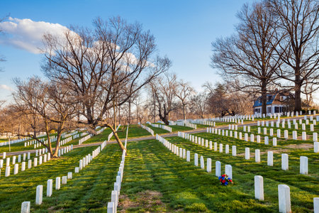 Arlington National Cemetery, Washington DC, USAのeditorial素材