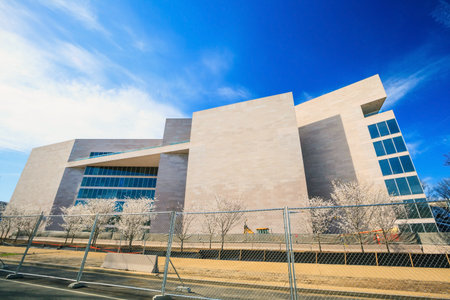 WASHINGTON - APRIL 10: the National Gallery of Art pictured on April 10, 2014, in Washington DC. Established in 1937, it is one of the largest Art museum in USA.のeditorial素材