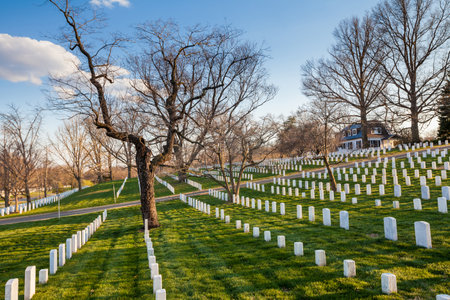 Arlington National Cemetery, Washington DC, USAのeditorial素材