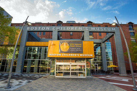 BOSTON - MAY 30 : Boston Children's Museum on May 30, 2014. It is the second oldest children's museum in the United States, it officially opened in 1913. It is today located on Children's Wharf.のeditorial素材