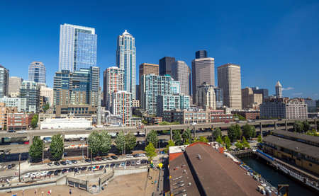 Seattle skyline, WA USAの写真素材