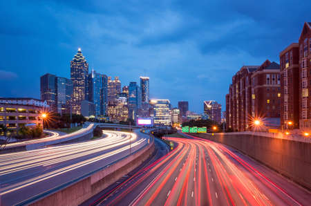 Skyline of Downtown Atlanta, Georgia, USA の写真素材