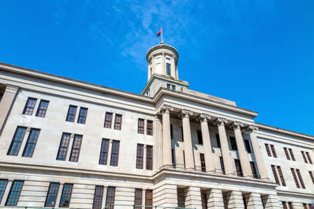 The Tennessee State Capitol Building in downtown Nashville. USAの写真素材
