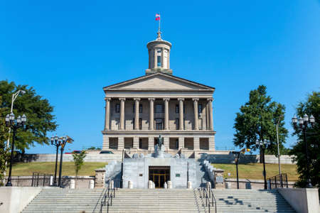 The Tennessee State Capitol Building in downtown Nashville. USAの写真素材