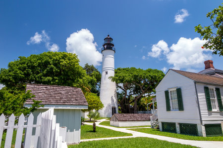 The Key West Lighthouse, Florida Keys, Florida, USAのeditorial素材