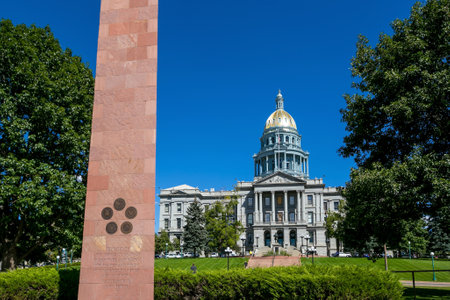 Colorado State Capitol Building in Denverのeditorial素材
